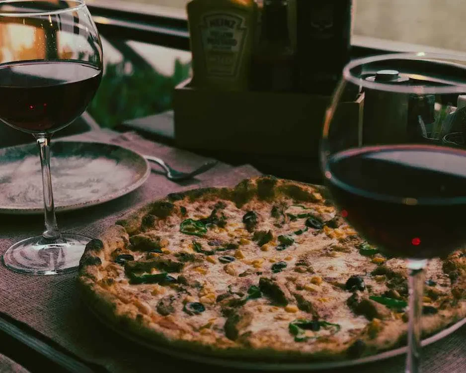 pizza és bor
